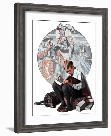 "Age of Romance", November 10,1923-Norman Rockwell-Framed Giclee Print