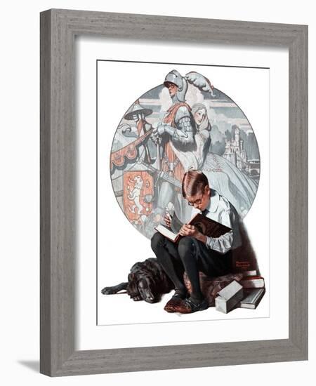 "Age of Romance", November 10,1923-Norman Rockwell-Framed Giclee Print