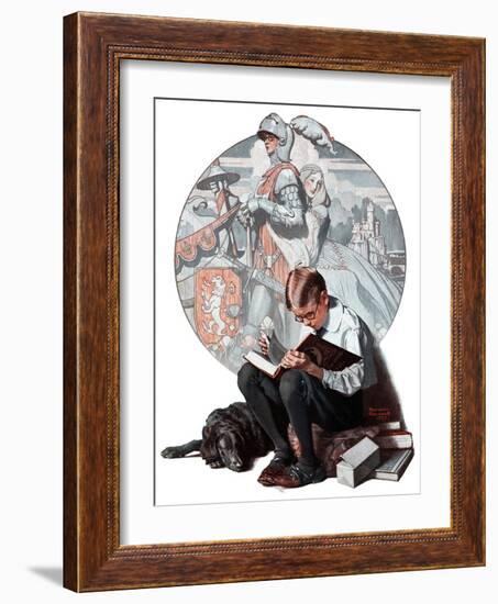 "Age of Romance", November 10,1923-Norman Rockwell-Framed Giclee Print