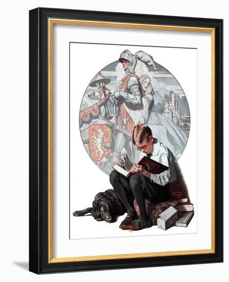 "Age of Romance", November 10,1923-Norman Rockwell-Framed Giclee Print