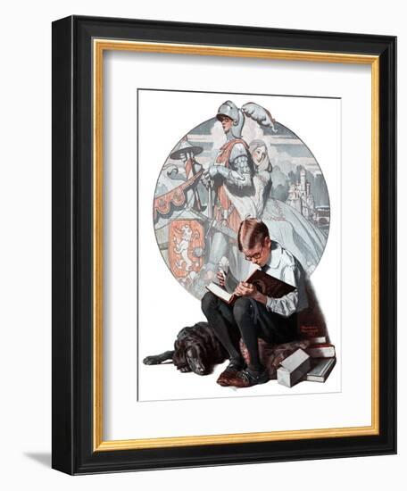 "Age of Romance", November 10,1923-Norman Rockwell-Framed Giclee Print