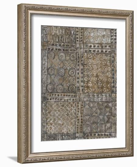 Aged Adinkra Cloth II-Samuel Dixon-Framed Art Print