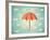 Aged Card with Umbrella-Swill Klitch-Framed Art Print