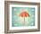 Aged Card with Umbrella-Swill Klitch-Framed Art Print