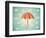 Aged Card with Umbrella-Swill Klitch-Framed Art Print