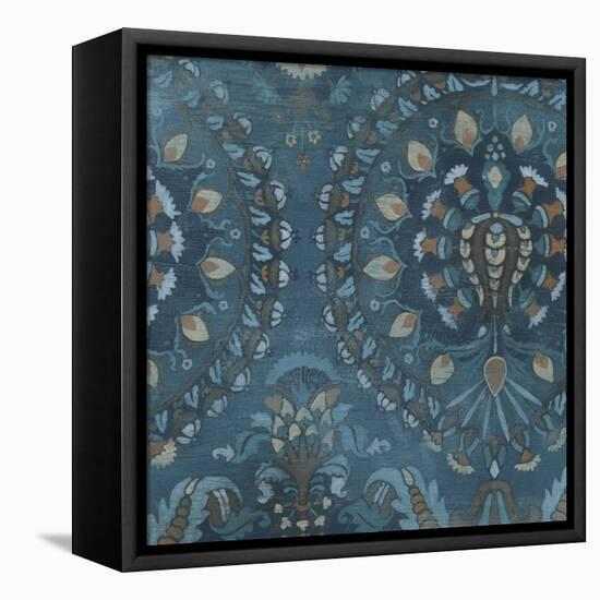 Aged Indigo III-June Erica Vess-Framed Stretched Canvas