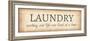 Aged Laundry Sign - Sorting Out Life-Color Me Happy-Framed Art Print