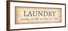 Aged Laundry Sign - Sorting Out Life-Color Me Happy-Framed Art Print