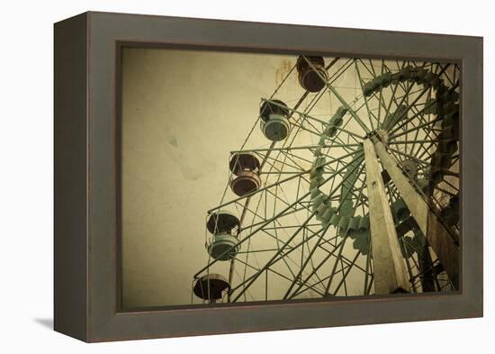 Aged Vintage Photo of Carnival Ferris Wheel with Toned F/X-Kuzma-Framed Premier Image Canvas