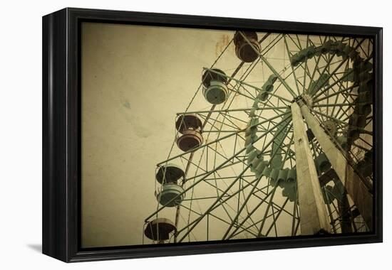 Aged Vintage Photo of Carnival Ferris Wheel with Toned F/X-Kuzma-Framed Premier Image Canvas