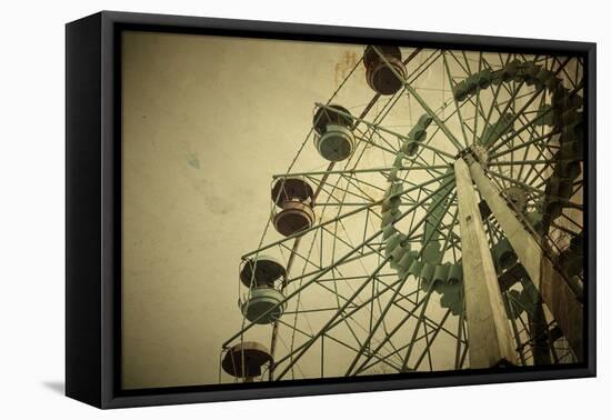 Aged Vintage Photo of Carnival Ferris Wheel with Toned F/X-Kuzma-Framed Premier Image Canvas