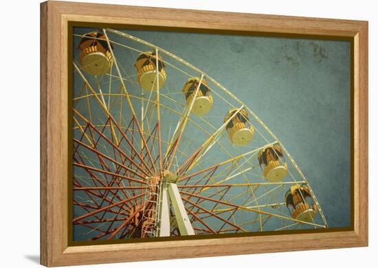 Aged Vintage Photo of Carnival Ferris Wheel with Toned F/X-Kuzma-Framed Premier Image Canvas