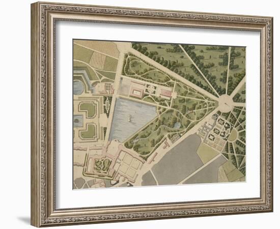 Agence des bâtiments impériaux : planche d'un album représentant le château-null-Framed Giclee Print