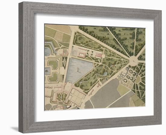 Agence des bâtiments impériaux : planche d'un album représentant le château-null-Framed Giclee Print