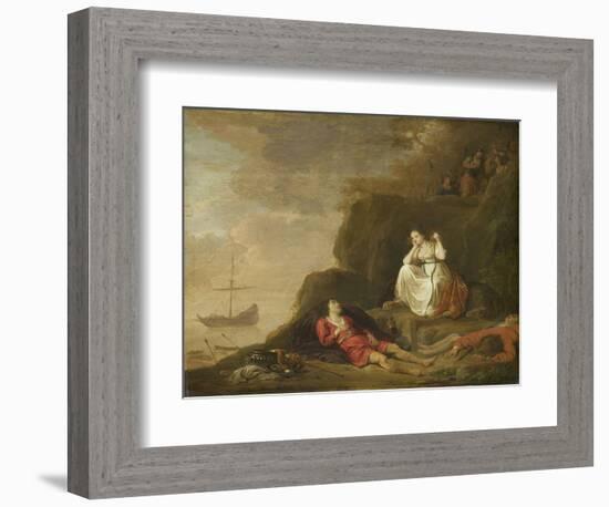 Agenes and Chariclea-Daniel Thivart-Framed Art Print