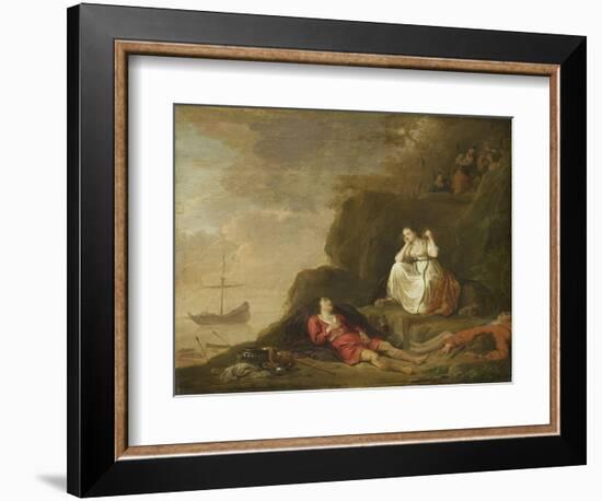 Agenes and Chariclea-Daniel Thivart-Framed Art Print