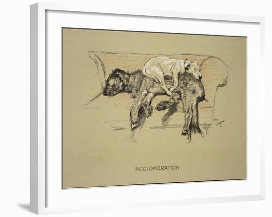 Agglomeration, 1930, 1st Edition of Sleeping Partners-Cecil Aldin-Framed Giclee Print