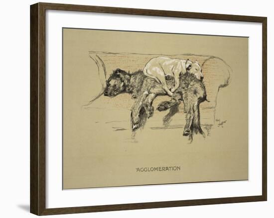 Agglomeration, 1930, 1st Edition of Sleeping Partners-Cecil Aldin-Framed Giclee Print