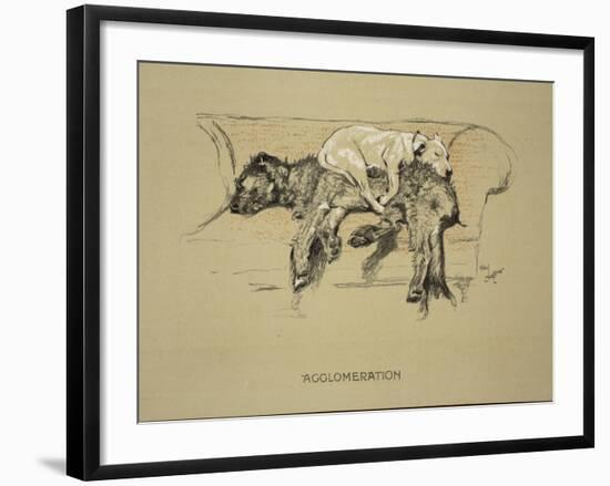 Agglomeration, 1930, 1st Edition of Sleeping Partners-Cecil Aldin-Framed Giclee Print