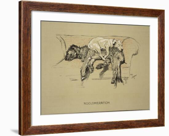 Agglomeration, 1930, 1st Edition of Sleeping Partners-Cecil Aldin-Framed Giclee Print