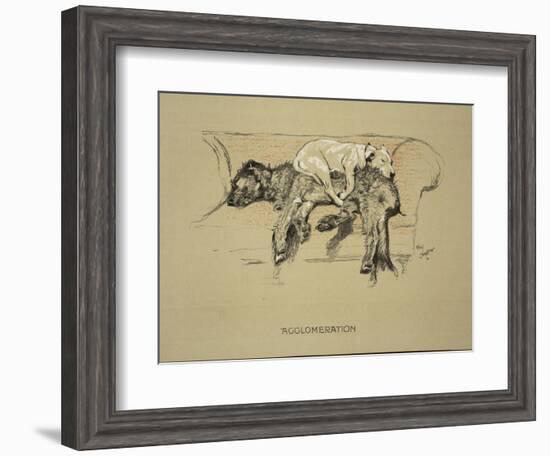 Agglomeration, 1930, 1st Edition of Sleeping Partners-Cecil Aldin-Framed Giclee Print