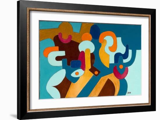 Aggressive Husband and His Shy Wife, 2009-Jan Groneberg-Framed Giclee Print