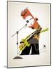 Aggressive rock musician-Harry Briggs-Mounted Giclee Print