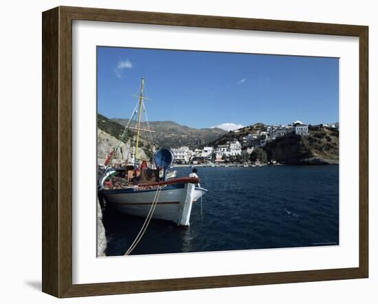 Agia Galini, South Coast, Crete, Greek Islands, Greece-Michael Short-Framed Photographic Print