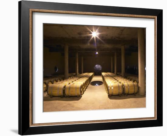 Aging Cellar at Vignoble, Tour De Verdots, Bergerac, France-Per Karlsson-Framed Photographic Print