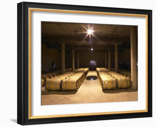 Aging Cellar at Vignoble, Tour De Verdots, Bergerac, France-Per Karlsson-Framed Photographic Print