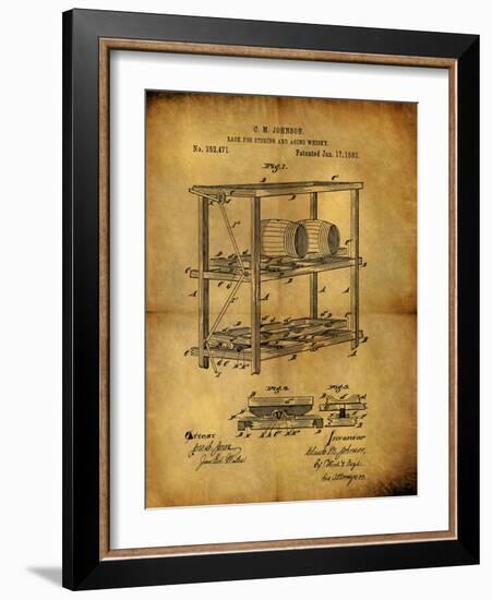 Aging Whiskey 1882-Dan Sproul-Framed Art Print