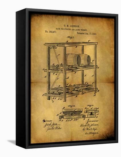 Aging Whiskey 1882-Dan Sproul-Framed Stretched Canvas