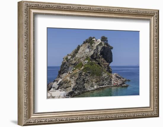 Agios Ioannis Chapel, Used in the Film Mama Mia, Skopelos, Sporades, Greek Islands, Greece, Europe-Rolf Richardson-Framed Photographic Print