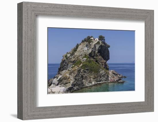 Agios Ioannis Chapel, Used in the Film Mama Mia, Skopelos, Sporades, Greek Islands, Greece, Europe-Rolf Richardson-Framed Photographic Print