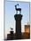 Agios Nikolaos Lighthouse, Mandraki Harbour, Rhodes Town, Rhodes, Greece-Walter Bibikow-Mounted Photographic Print