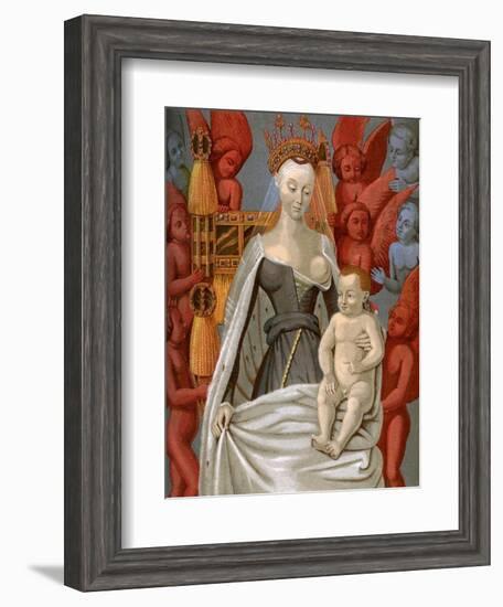 Agnès Sorel (1421-145), Mistress of King Charles VII of France, C1450-Jean Fouquet-Framed Giclee Print