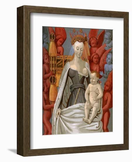 Agnès Sorel (1421-145), Mistress of King Charles VII of France, C1450-Jean Fouquet-Framed Giclee Print