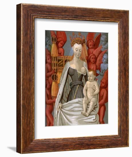 Agnès Sorel (1421-145), Mistress of King Charles VII of France, C1450-Jean Fouquet-Framed Giclee Print