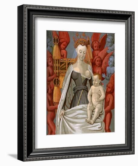 Agnès Sorel (1421-145), Mistress of King Charles VII of France, C1450-Jean Fouquet-Framed Giclee Print