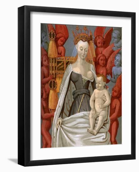 Agnès Sorel (1421-145), Mistress of King Charles VII of France, C1450-Jean Fouquet-Framed Giclee Print