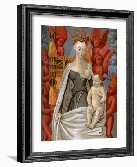 Agnès Sorel (1421-145), Mistress of King Charles VII of France, C1450-Jean Fouquet-Framed Giclee Print