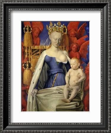 gazon Vergelden huurling 'Agnes Sorel as Madonna with Child' Art Print - Jean Fouquet | Art.com