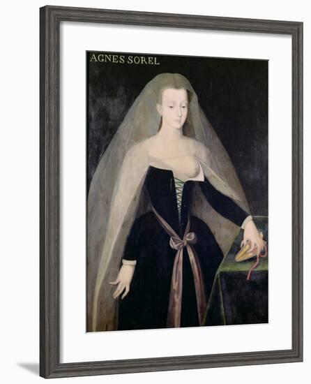 Agnes Sorel (circa 1422-50) Favourite of Charles VII (1403-61)-null-Framed Giclee Print