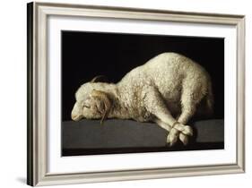 Agnus Dei, 1635-1640-Francisco de Zurbarán-Framed Giclee Print