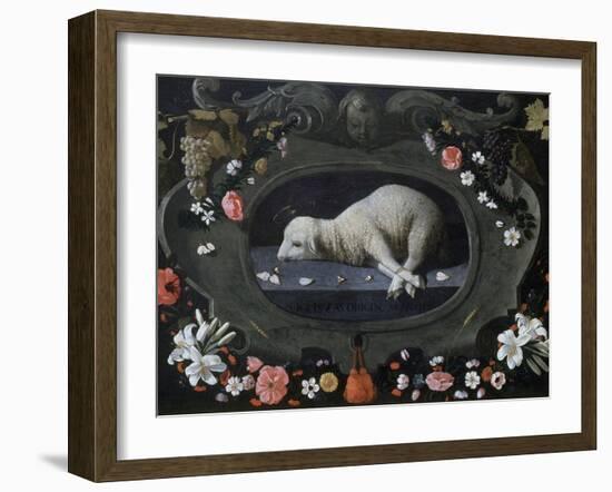 Agnus Dei,1660-1670, Museu de Évora, Portugal-Josefa de Obidos-Framed Giclee Print