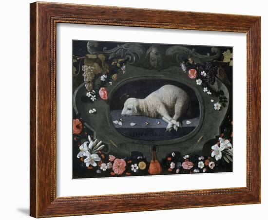 Agnus Dei,1660-1670, Museu de Évora, Portugal-Josefa de Obidos-Framed Giclee Print