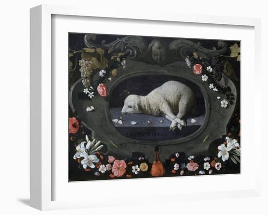 Agnus Dei,1660-1670, Museu de Évora, Portugal-Josefa de Obidos-Framed Giclee Print