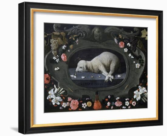 Agnus Dei,1660-1670, Museu de Évora, Portugal-Josefa de Obidos-Framed Giclee Print