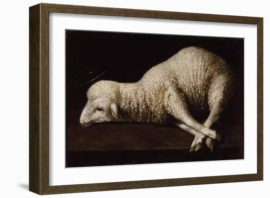 Agnus Dei, C.1635-40-Francisco de Zurbaran-Framed Giclee Print