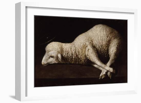 Agnus Dei, C.1635-40-Francisco de Zurbaran-Framed Giclee Print